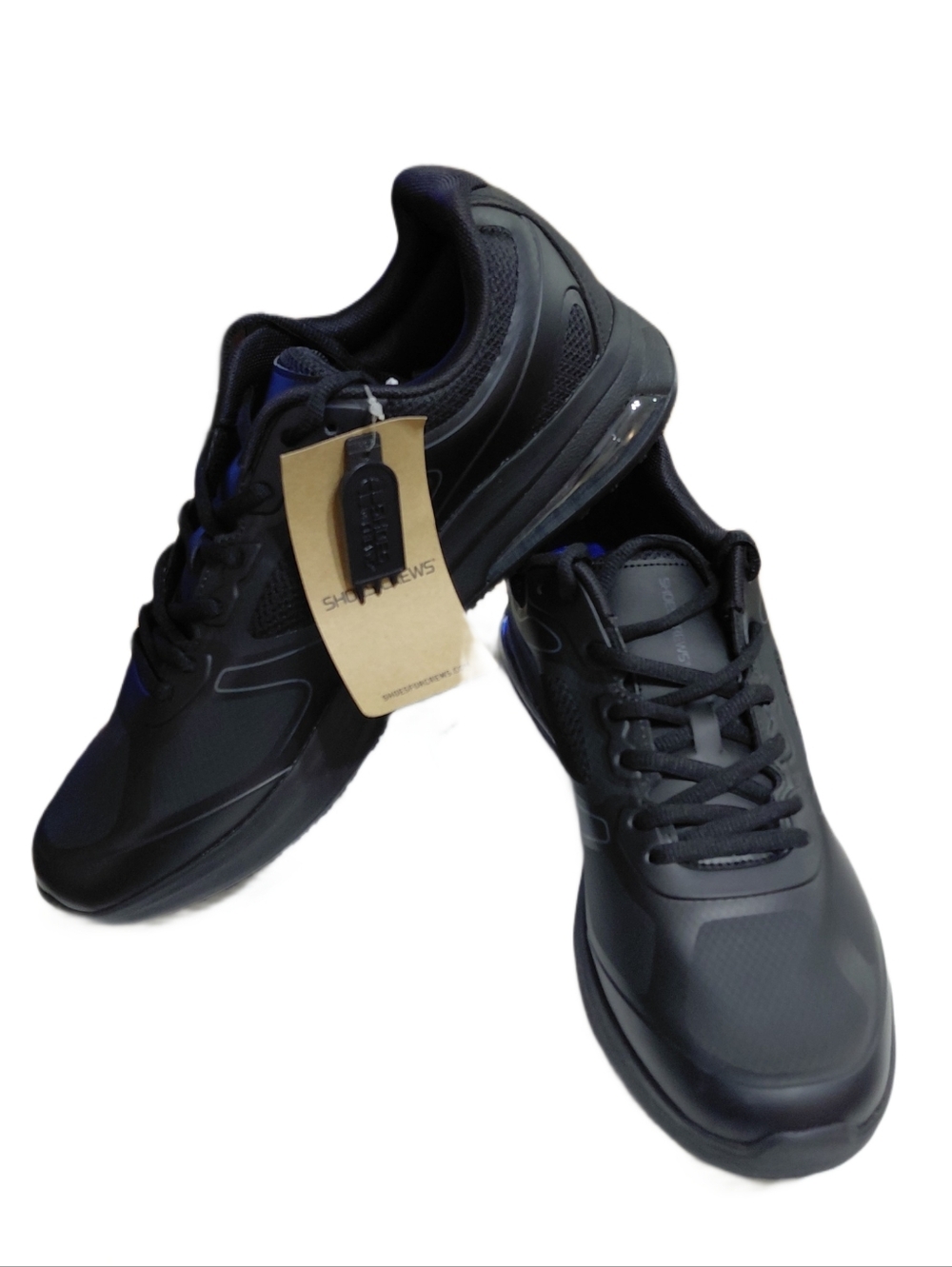 Shoes For Crews Men's Non-slip Black Sneakers Size 12 Work Shoes